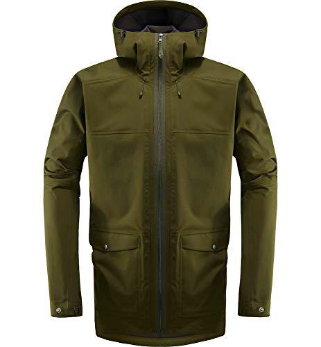 Haglöfs Eco Proof Chaqueta, Hombre, Deep Woods, XS
