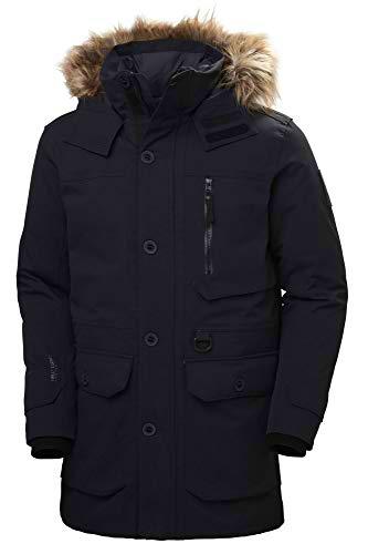 Helly Hansen Parka Longyear II para hombre, color negro, talla L