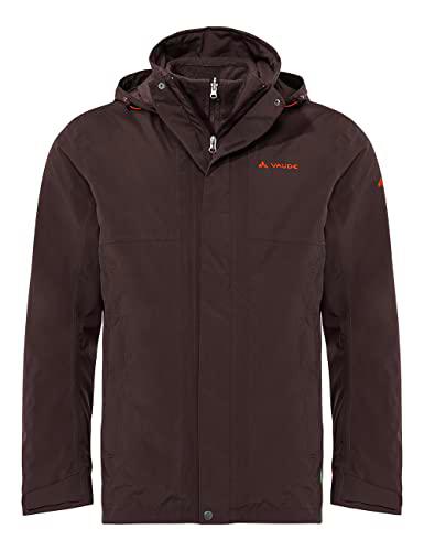 VAUDE Chaqueta 3 en 1 para Hombre Rosemoor Doble, Color marrón