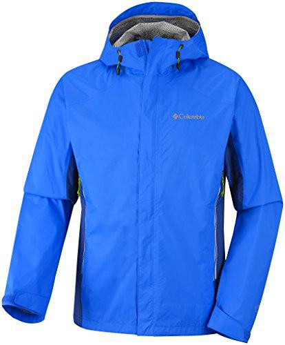 Columbia Rainstormer - Chubasquero para Hombre, Color Azul, Talla XL