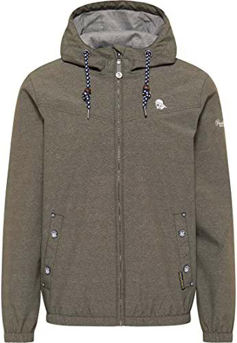 SCHMUDDELWEDDA Chubasquero, Oliva Oscuro Melange, M para Hombre