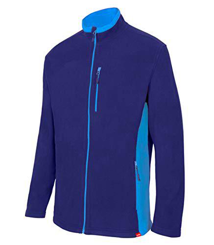 VELILLA 201504 - Chaqueta Polar Bicolor, Color Azul Navy y Celeste, Talla L