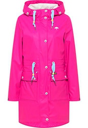 SCHMUDDELWEDDA Chubasquero, Rosa Fucsia, XXL para Mujer