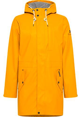 SCHMUDDELWEDDA Chubasquero Abrigo para Lluvia, Amarillo Curry