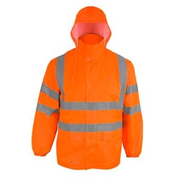 Asatex Prevent RJO - Chubasquero (talla S), color naranja
