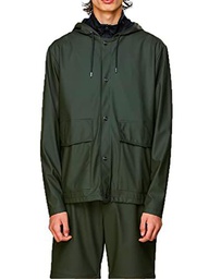 RAINS Chaqueta impermeable marca modelo SHORT HOODED COAT