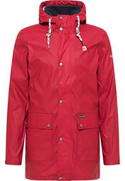 SCHMUDDELWEDDA Chubasquero Chaqueta para Lluvia, Rojo Oscuro