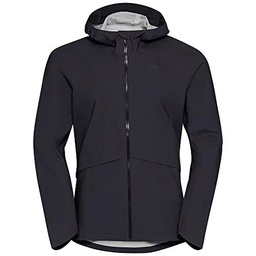 Odlo Chaqueta Ride Easy Waterproof para hombre, color negro, talla M