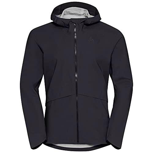 Odlo Chaqueta Ride Easy Waterproof para hombre, color negro, talla M