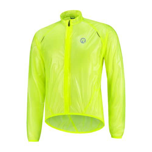 Rogelli - Chubasquero para Hombre, Talla 2XL, Color Amarillo