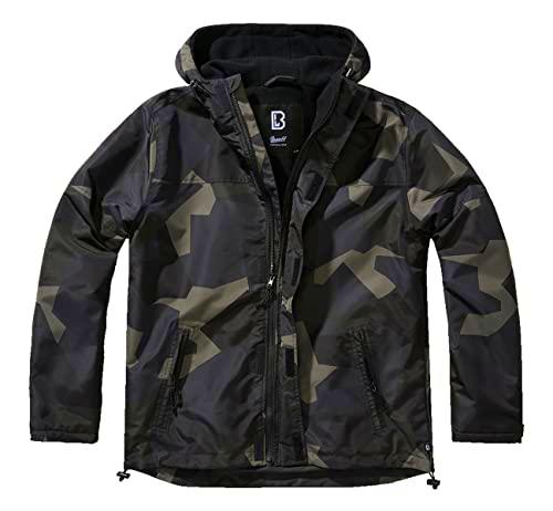 Brandit Cremallera Frontal Cortavientos, M90 Dark Camo