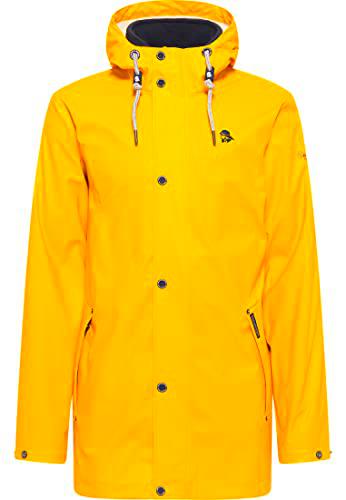 SCHMUDDELWEDDA Chubasquero 3 en 1, Amarillo Solar, L para Hombre