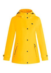 SCHMUDDELWEDDA Chubasquero Chaqueta para Lluvia, Amarillo