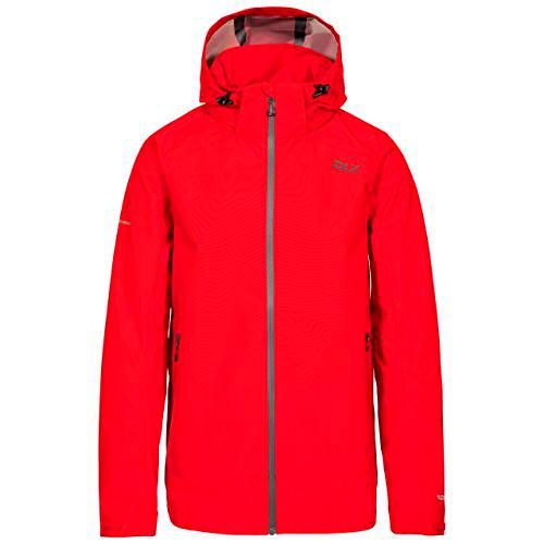 Trespass Lozano Chaqueta impermeable con capucha extraíble para hombre (paquete de 1)