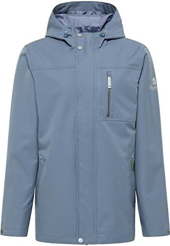 SCHMUDDELWEDDA Chubasquero, Azul/Gris, M para Hombre