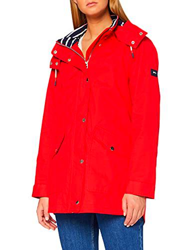 Joules Costa Chaqueta Impermeable, Rosso, 44 para Mujer