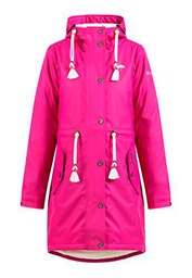 SCHMUDDELWEDDA Chubasquero, Color Rosa Fucsia, S para Mujer