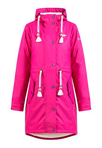 SCHMUDDELWEDDA Chubasquero, Color Rosa Fucsia, S para Mujer