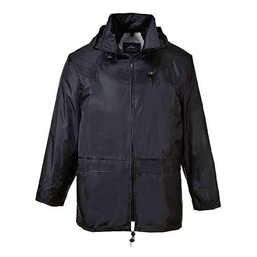 Portwest Chubasquero Classic, Tamaño: L, Color: Negro, S440BKRL