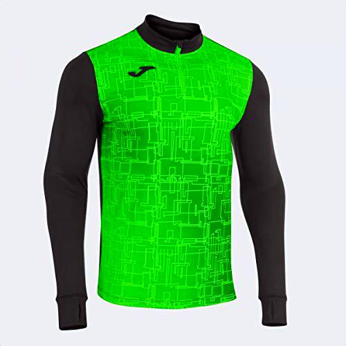 Joma Sudadera sin Capucha Élite VIII Negro Verde flúor