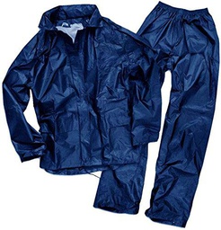 Mil-Tec Traje Impermeable para Hombre, Hombre, Color Azul Marino