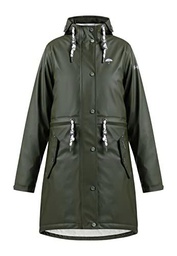 SCHMUDDELWEDDA Impermeable con guata, Dunkeloliv, L para Mujer