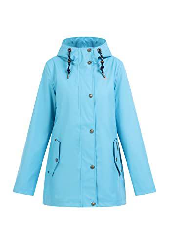 SCHMUDDELWEDDA Chubasquero Chaqueta para Lluvia, W22_Azul Hielo