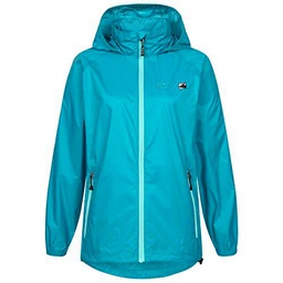 Deproc Active Damen Regenmantel Regenjacke mit Kapuze Atmungsaktiv Wasserdicht Wetterfest Windbreaker Übergangsjacke Robson Women Chaqueta para Lluvia