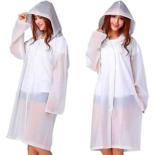 Tosean 1 Poncho de Lluvia, Blanco, L Unisex Adulto