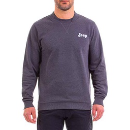 Jeep Girocollo Invernale con Collo Taglio Bomber E Stampa Logo Vintage Camiseta