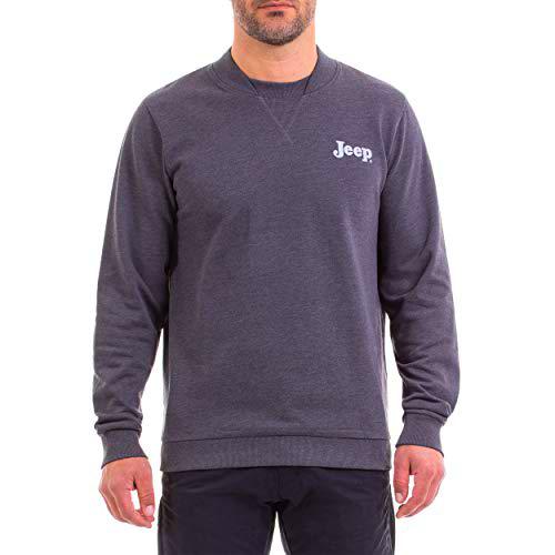 Jeep Girocollo Invernale con Collo Taglio Bomber E Stampa Logo Vintage Camiseta