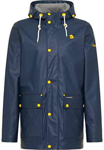SCHMUDDELWEDDA Chubasquero, Color Gris Marino, L para Hombre