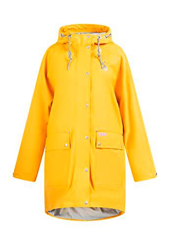 myMo Chubasquero, Color Amarillo Miel, XL-XXL para Mujer