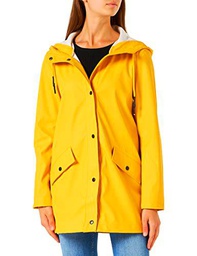 Only Onlelisa Raincoat Otw, Chubasquero de Mujer, Amarillo (Yolk Yellow), S