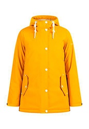 Dreimaster Chubasquero con Acolchado, Mostaza, S para Mujer