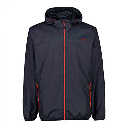 CMP Hombre con Capucha Fija-32x5807 Chaqueta de Lluvia
