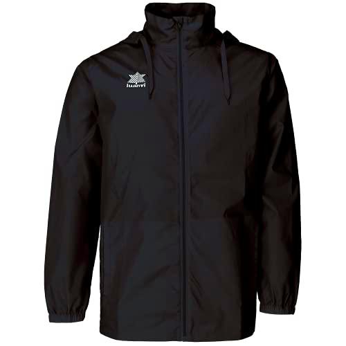 Luanvi-Chubasquero Impermeable Hombre Ligero de Color Negro