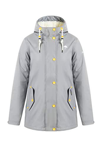 Schmuddelwedda Chubasquero Chaqueta para Lluvia, Gris