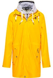SCHMUDDELWEDDA Chubasquero, Amarillo Solar, S para Hombre