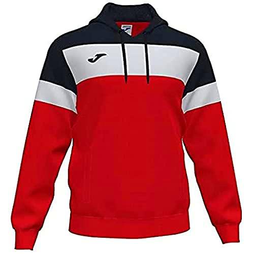 Joma Crew IV Sudaderas, Hombre, Rojo Negro, 6XS