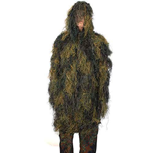 Mil-Tec Ghillie Anti Fire Pro Parka, Azul Marino Multicolor