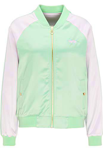 hoona Regenmantel Abrigo para Lluvia, Neo Mint Colorblock