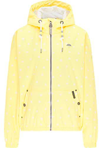 Schmuddelwedda Chubasquero, Amarillo Claro AOP, XXL Mujeres
