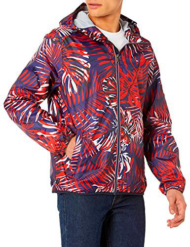 Tommy Hilfiger Chaqueta Active Rain Slicker con Cremallera Tricolor Chubasquero