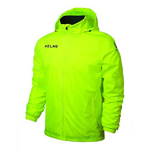KELME Adult Windproof Jacket Chubasquero, Hombre, Neon Green, 3XL