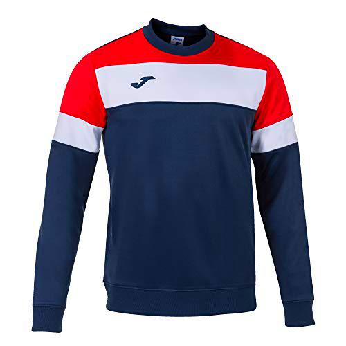 Joma Crew IV Sudaderas, Hombre, Marino-Rojo, 5XS