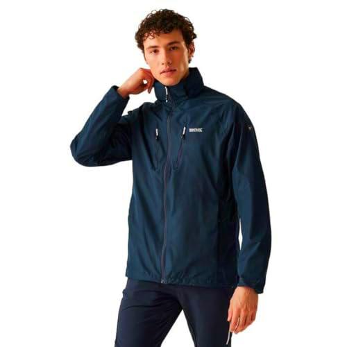 Regatta Men's Waterproof Jacket Chaqueta Impermeable con Cremallera Completa Calderdale V Hombre, Navy, XL