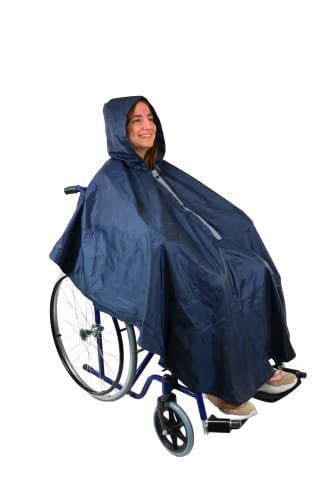 KMINA - Poncho de Lluvia para Silla de Ruedas (Forro Interior Térmico)