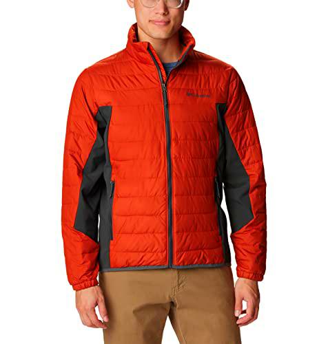 Columbia Powder Lite Chaqueta Acolchada, Hombre, Warp Red, Shark, S