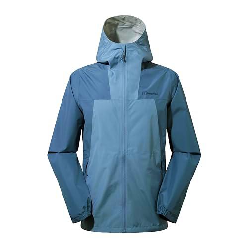 Berghaus Deluge Pro 3.0 Chaqueta para Hombre, Soft Slate/Trooper, M